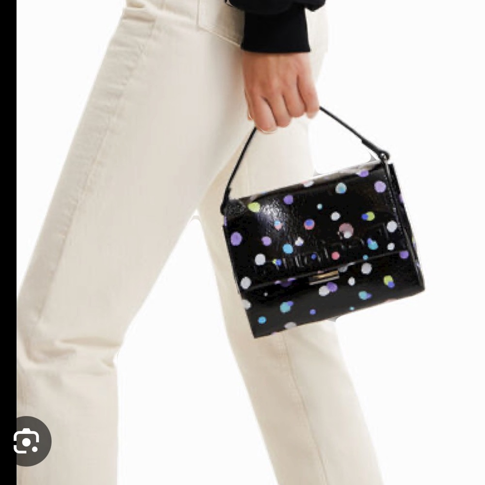 Desigual polka dot purse ! BNWT crossbody purse or handbag - mini multicolour